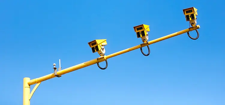 A photo of traffic cameras.